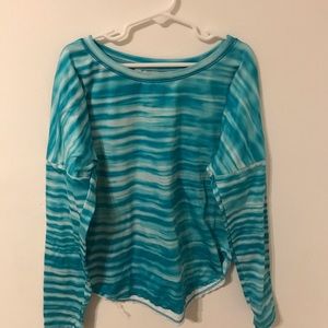 triple flip blue long sleeve